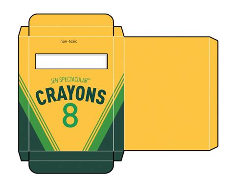 Crayon Box Template Printable